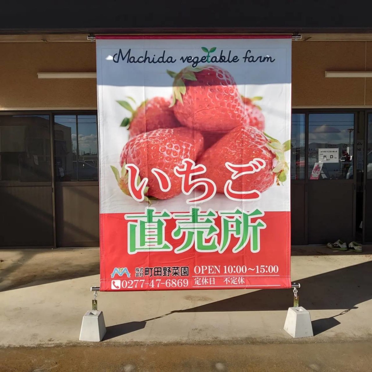 いちご直売所オープンいたしました。 | 株式会社町田野菜園 - 群馬県