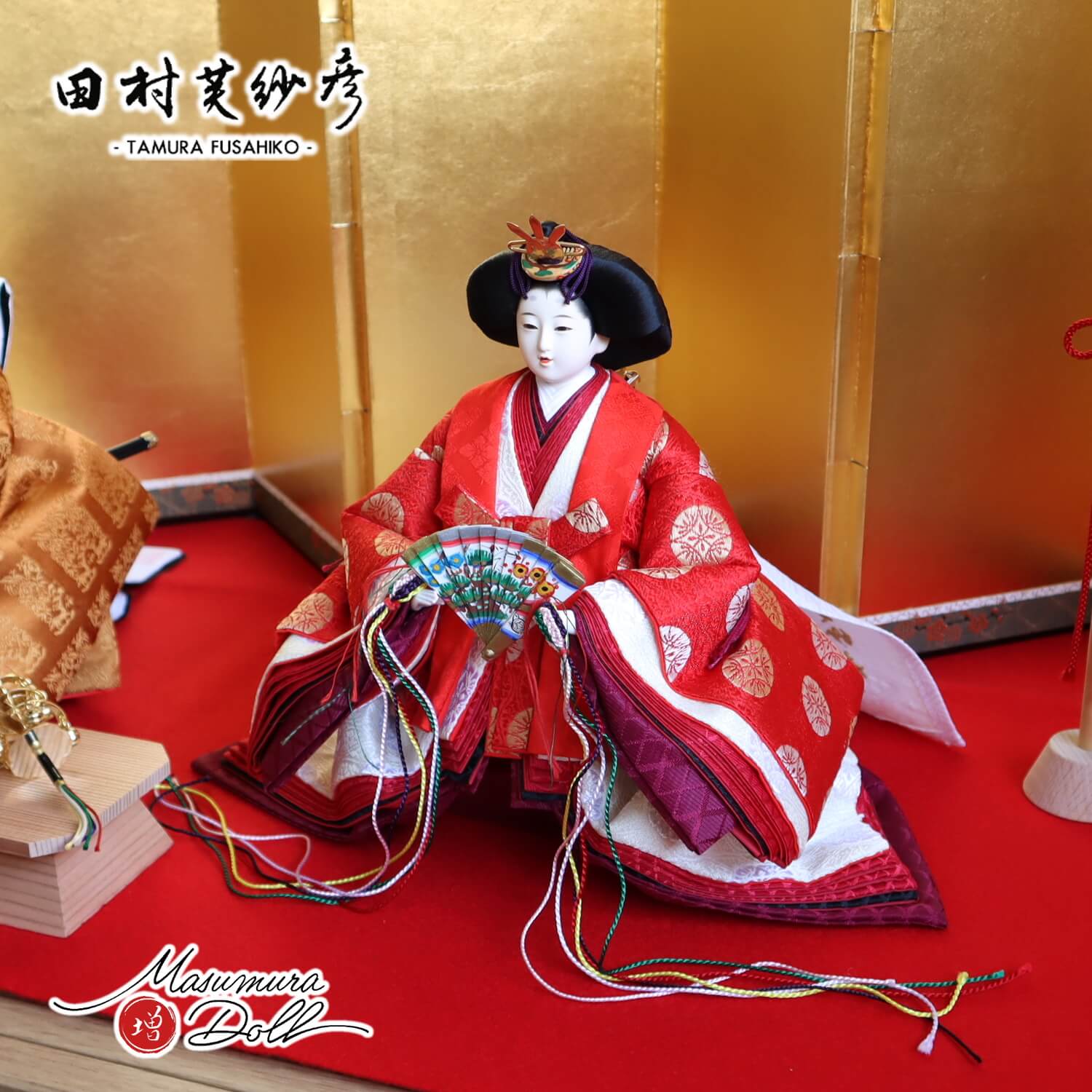 雛人形 最新作 田村芙紗彦作 黄櫨染 立雛 天皇陛下 御即位儀礼 束帯 8