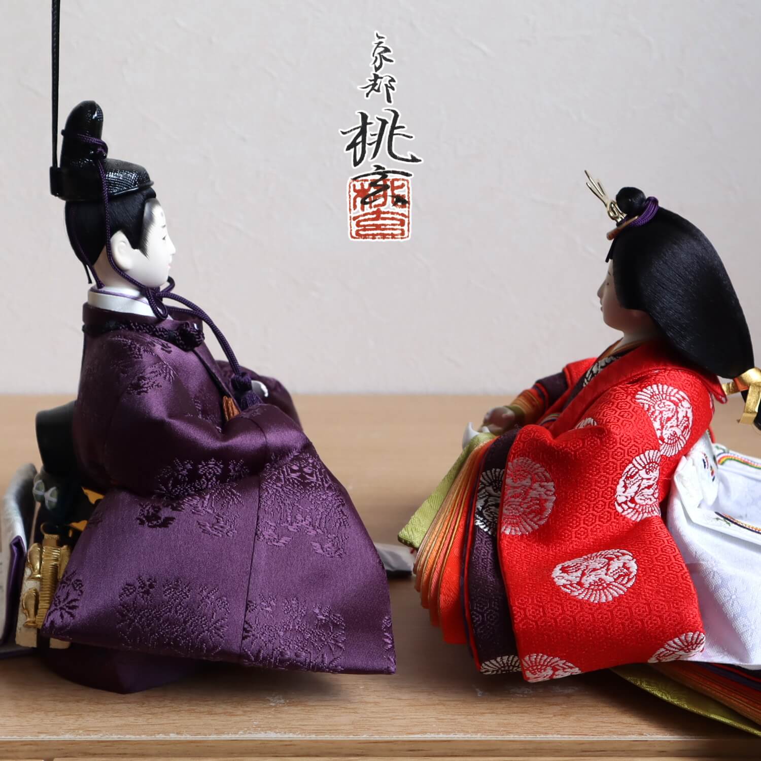 新作 京都 桃玄作 京十番正絹西陣織麹塵 有職 蒔絵屏風「月に桜」ひの