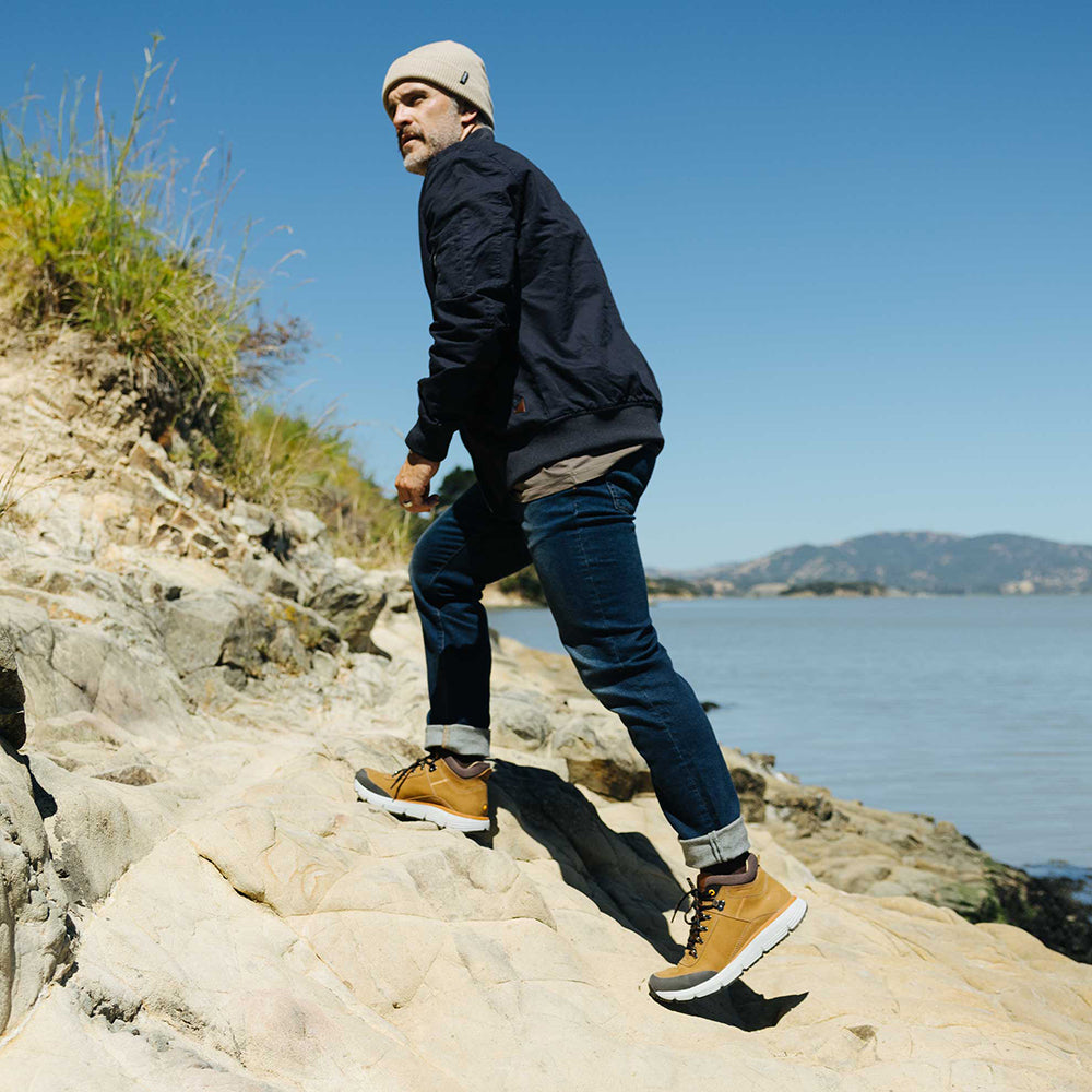 Samuel Hubbard Camino Hiker Nubuck Boots Brown | MensDesignerShoe.com