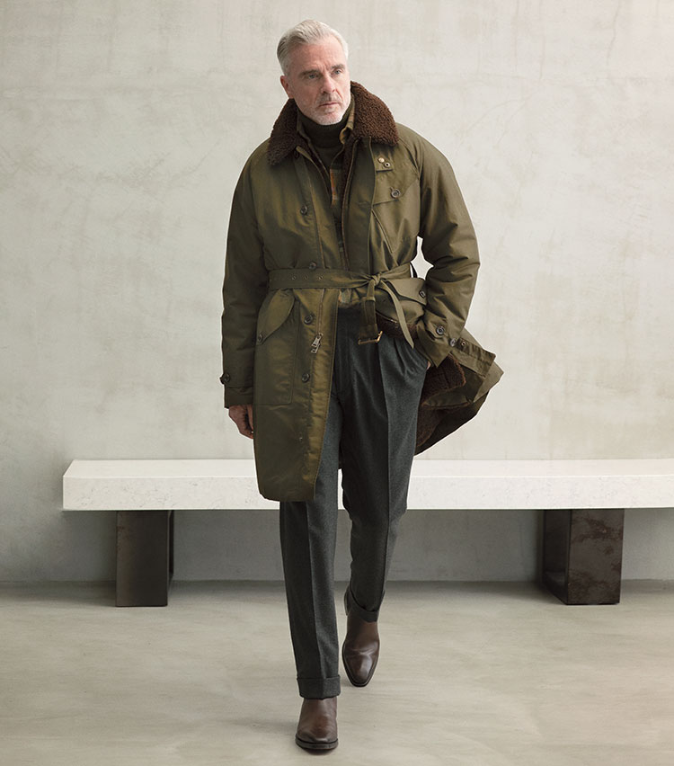 心豊かに華やぐ、メゾンの極上素材アウター【ラルフ ローレン パープル