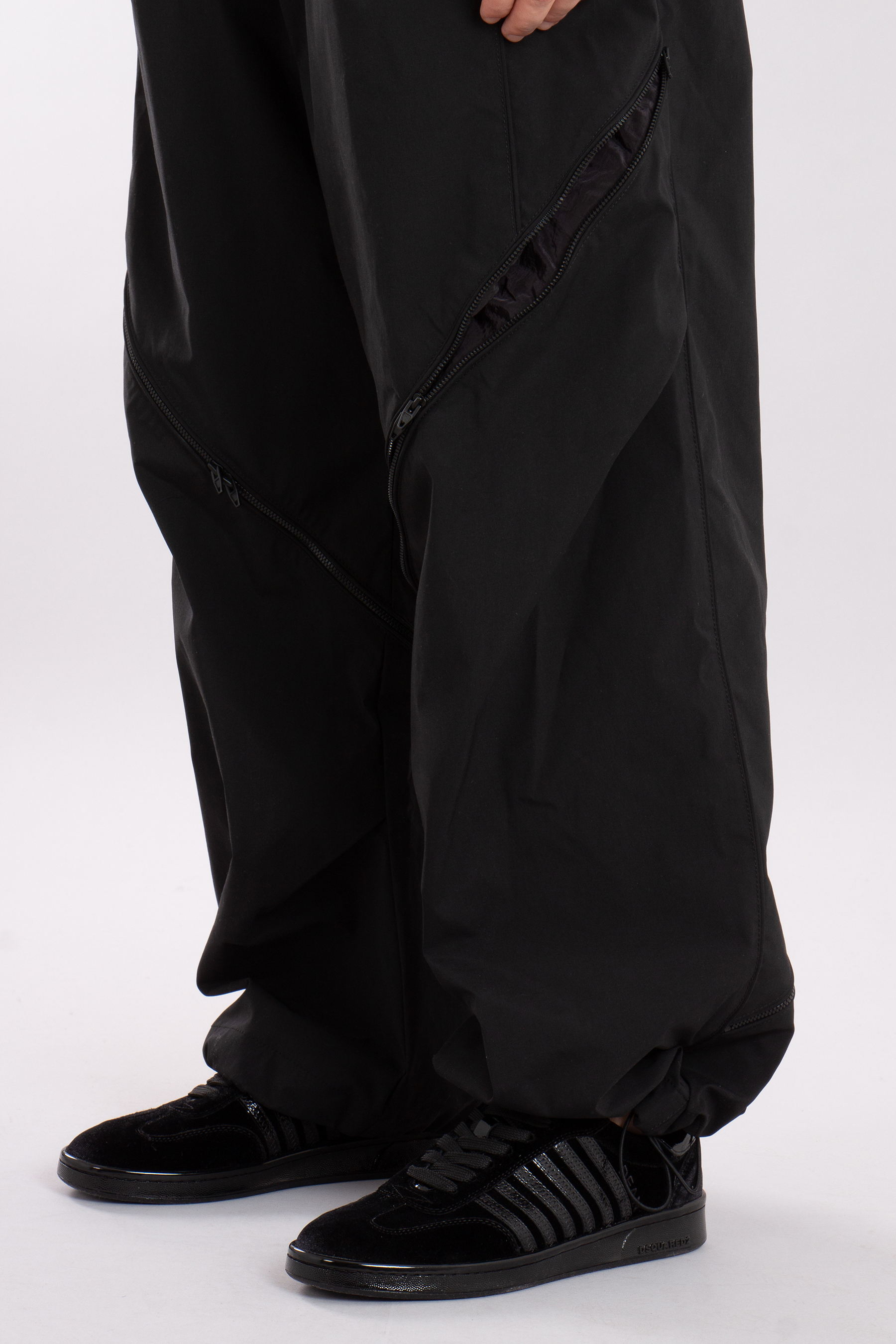 JUUN.J Loose Fit Bias Zip Track Pants | JC4X21P23ASH