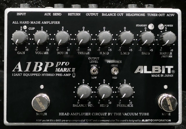 A1BP pro MARK II BASS PRE-AMP: エフェクター｜三木楽器公式通販サイト