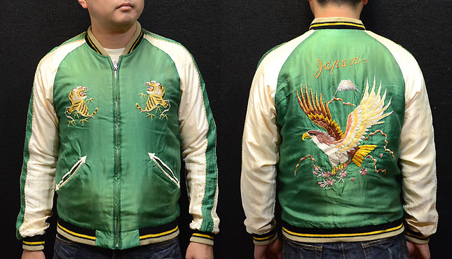 テーラー東洋スカジャン【EAGLE×DRAGON】サテンスカ・エージングモデル