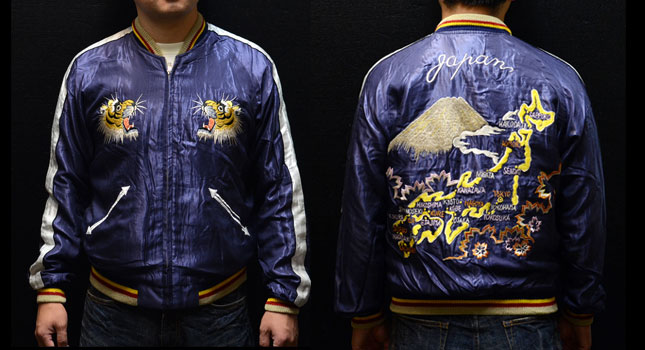 テーラー東洋スカジャン【舞妓×Japan Map】リバーシブルサテンスカ NO