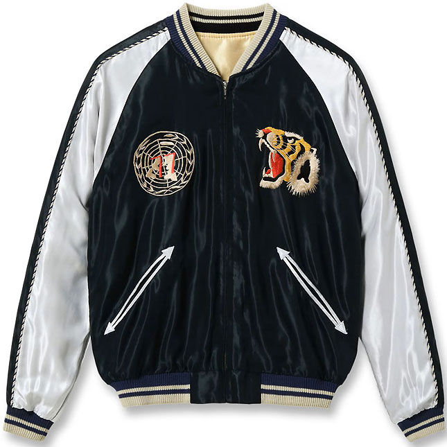 東洋スカジャン「USS PRINCETON×MAIKO」リバーシブルアセテート