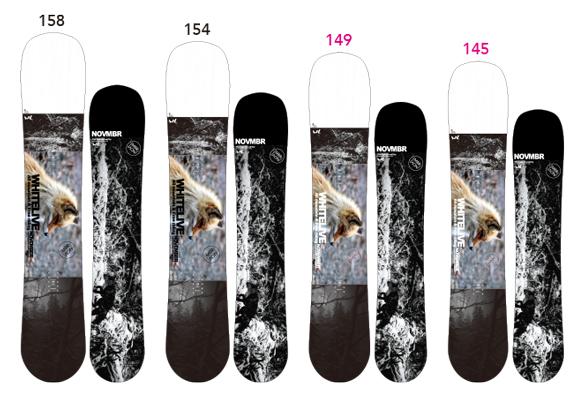 18-19 NOVEMBER(ﾉｰﾍﾞﾝﾊﾞｰ) / WHITELIVE・スノーボード [145cm,149cm