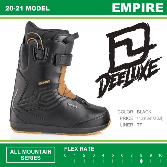 20-21 DEELUXE(ディーラックス)・EMPIRE TF [BLACK] エンパイア