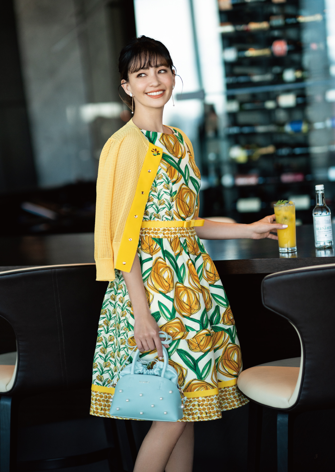 エムズグレイシー M's gracy ローズフレアワンピース 40 M'S GRACY