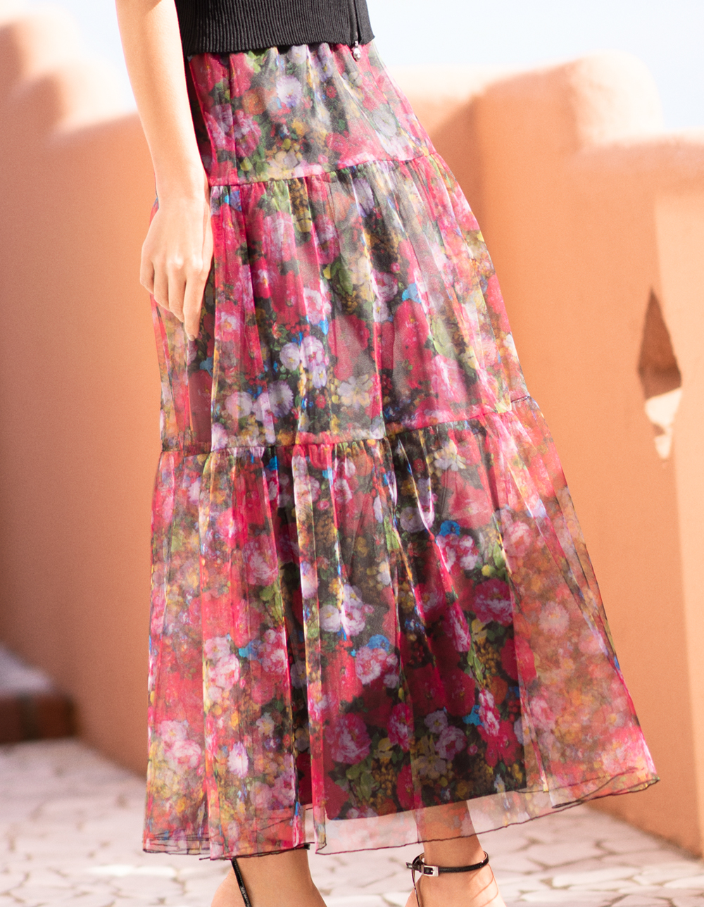 大水玉チュールスカート | msgracy