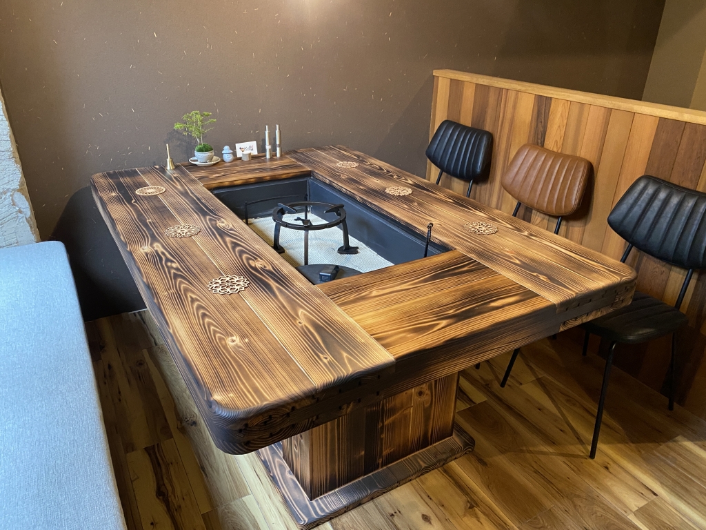 囲炉裏テーブル納品 | 囲炉裏・火鉢 | 薪ストーブ 暖炉 | 愛媛・高知