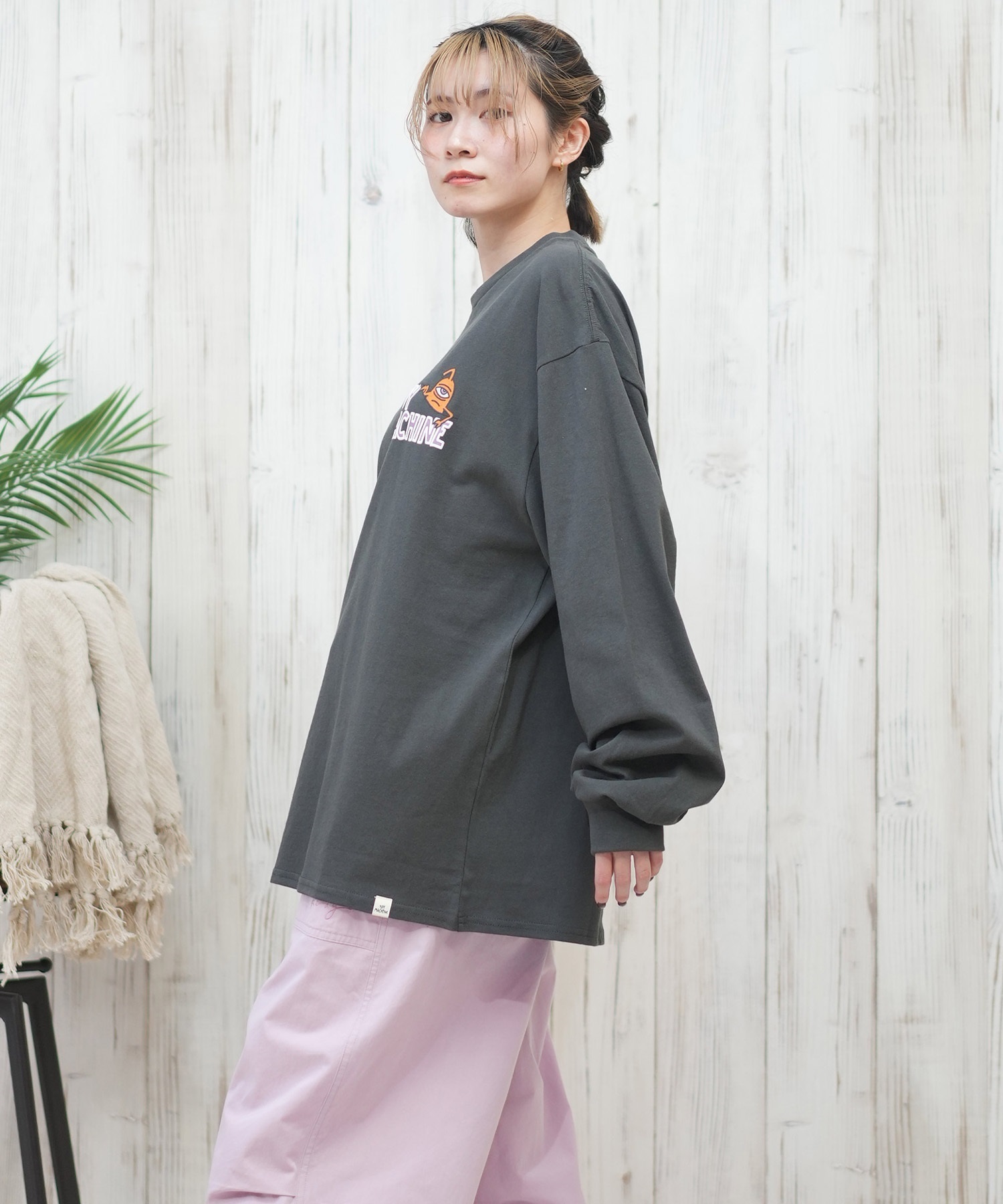 TOY MACHINE トイマシーン 長袖 Tシャツ レディース ロンT オーバー