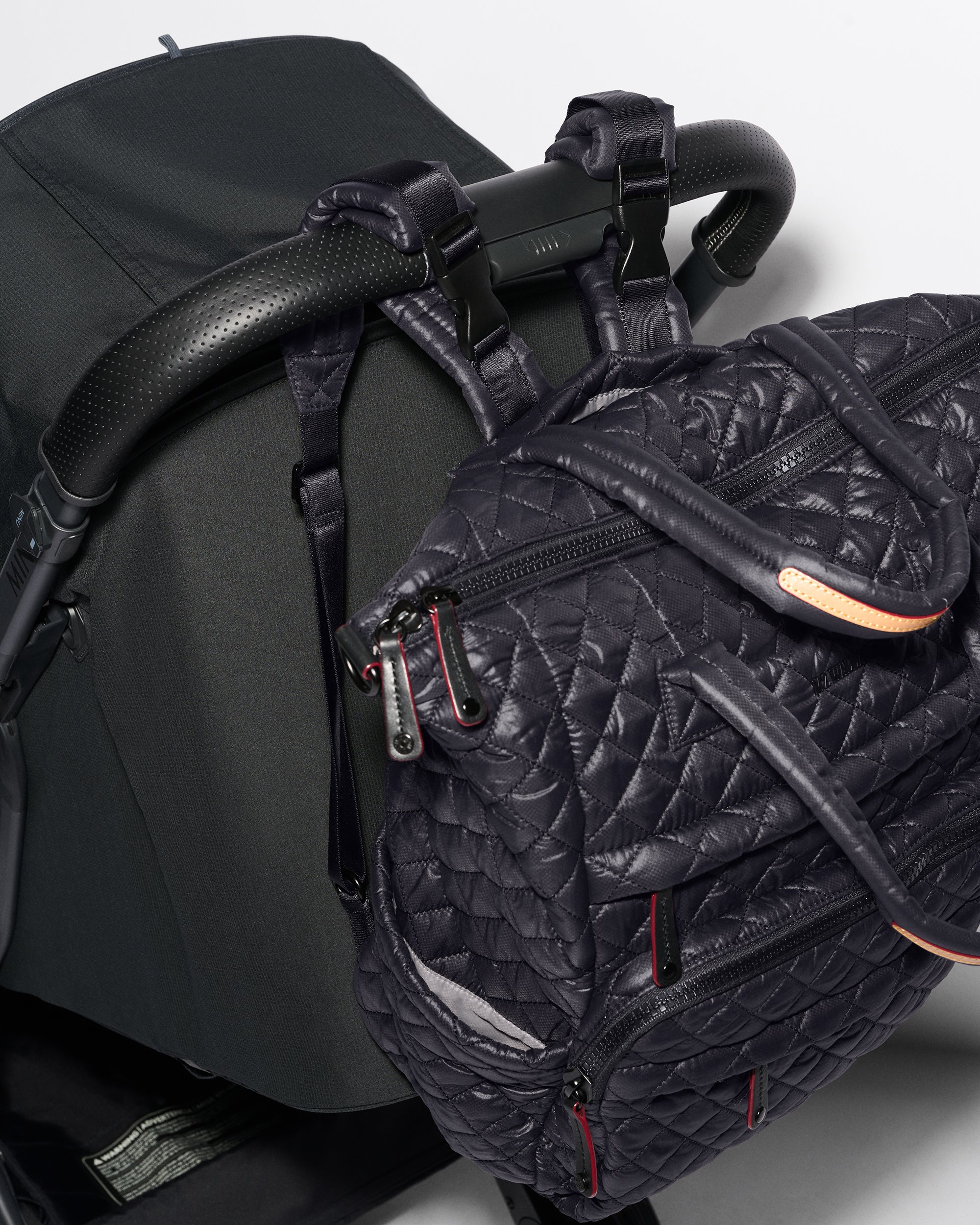 Utility Black Quilted Backpack | MZ Wallace