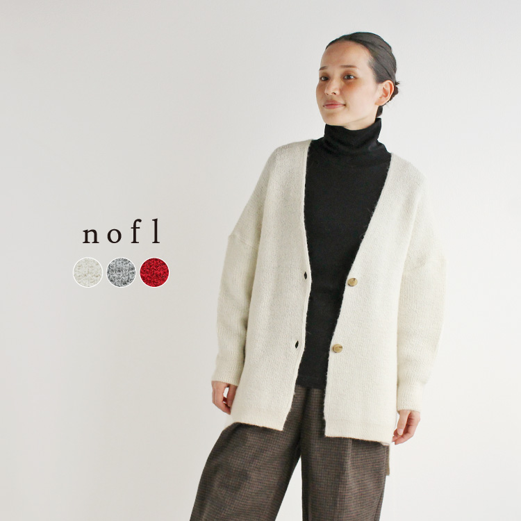 nofl】ベビーアルパカ畦カーディガン 644002830 | ナチュラル服通販