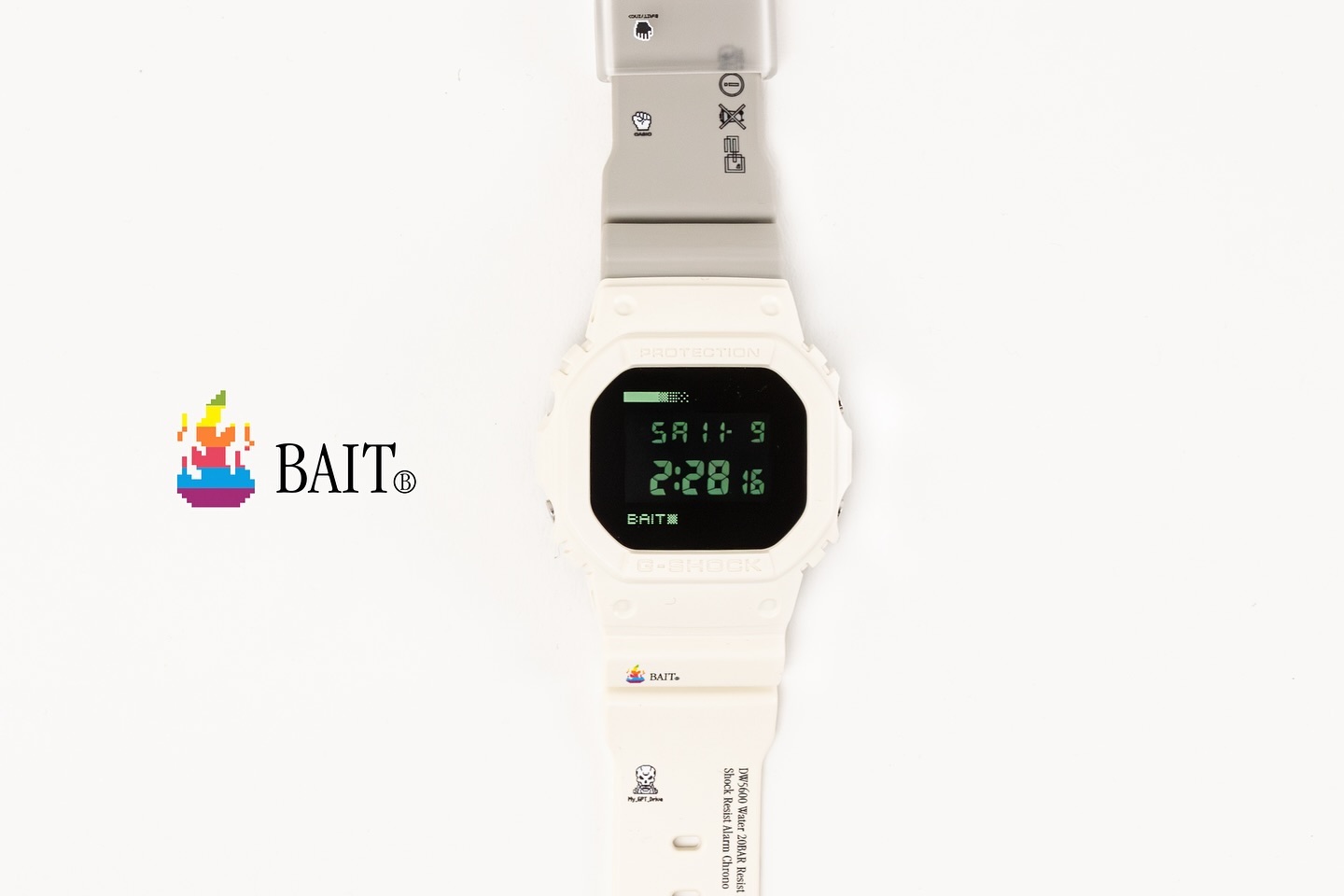 New Bait x Casio G-Shock DW5600 watch with Apple-inspired design
