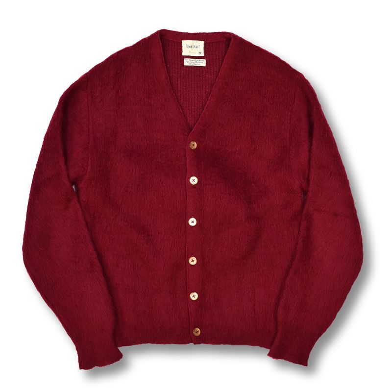 ビンテージ】【タウンクラフト】TOWNCRAFT 赤【モヘアカーディガン