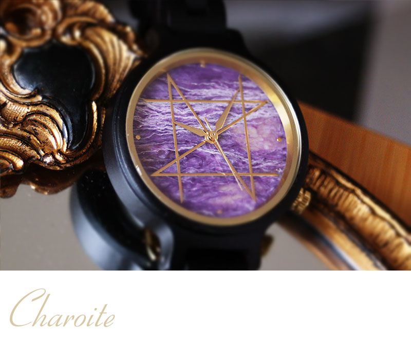 新作テスト 天然石×天然木 唯一無二の美しい模様の腕時計「NOZ」