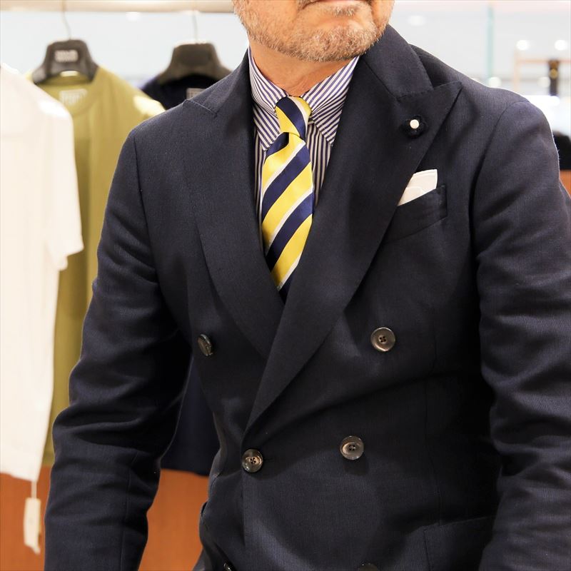 LARDINI 【ラルディーニ】 [春夏] ウールリネン ダブルブレスト