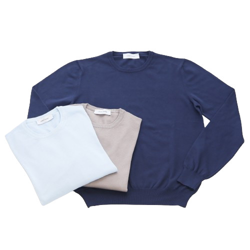 GRAN SASSO グランサッソ [春夏] 12G ソフトコットン クルーネック