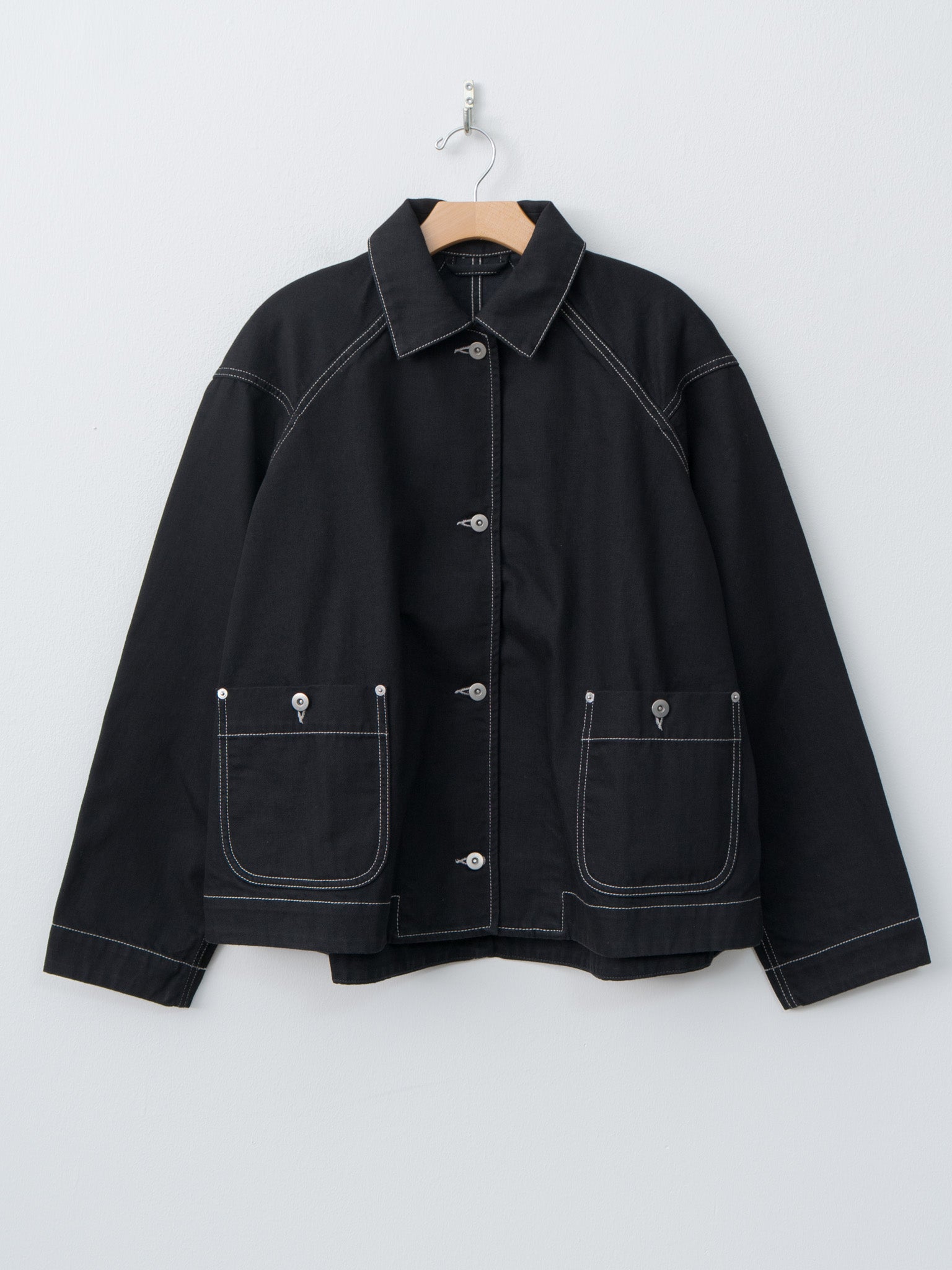 Namu Shop - Casey Casey Drays Travail Jacket DENIM - Black