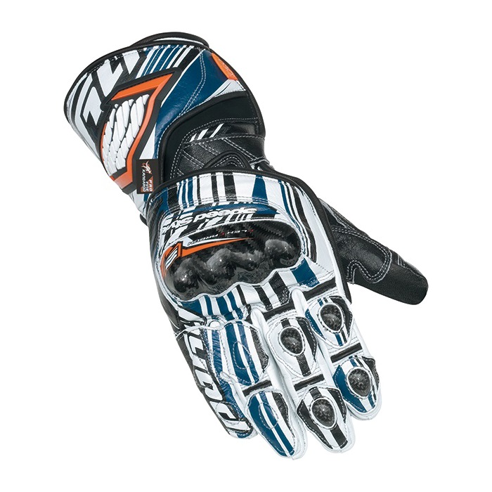 HRG204DL DYNAMIC D3O RACING GLOVES(Fast-Hide) BLUE｜レーシング
