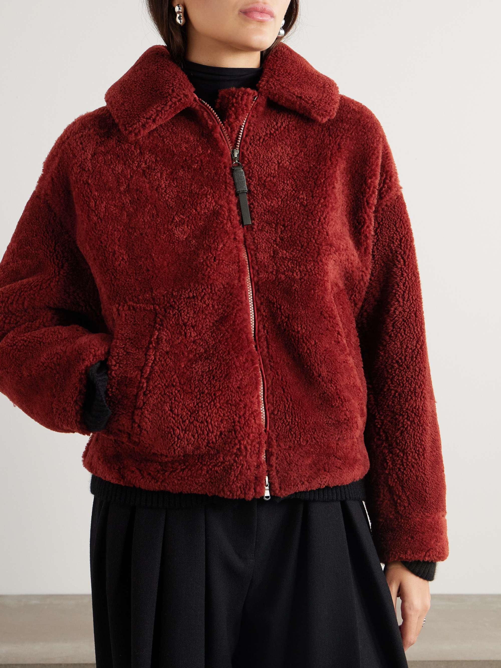 BRUNELLO CUCINELLI Shearling jacket | NET-A-PORTER