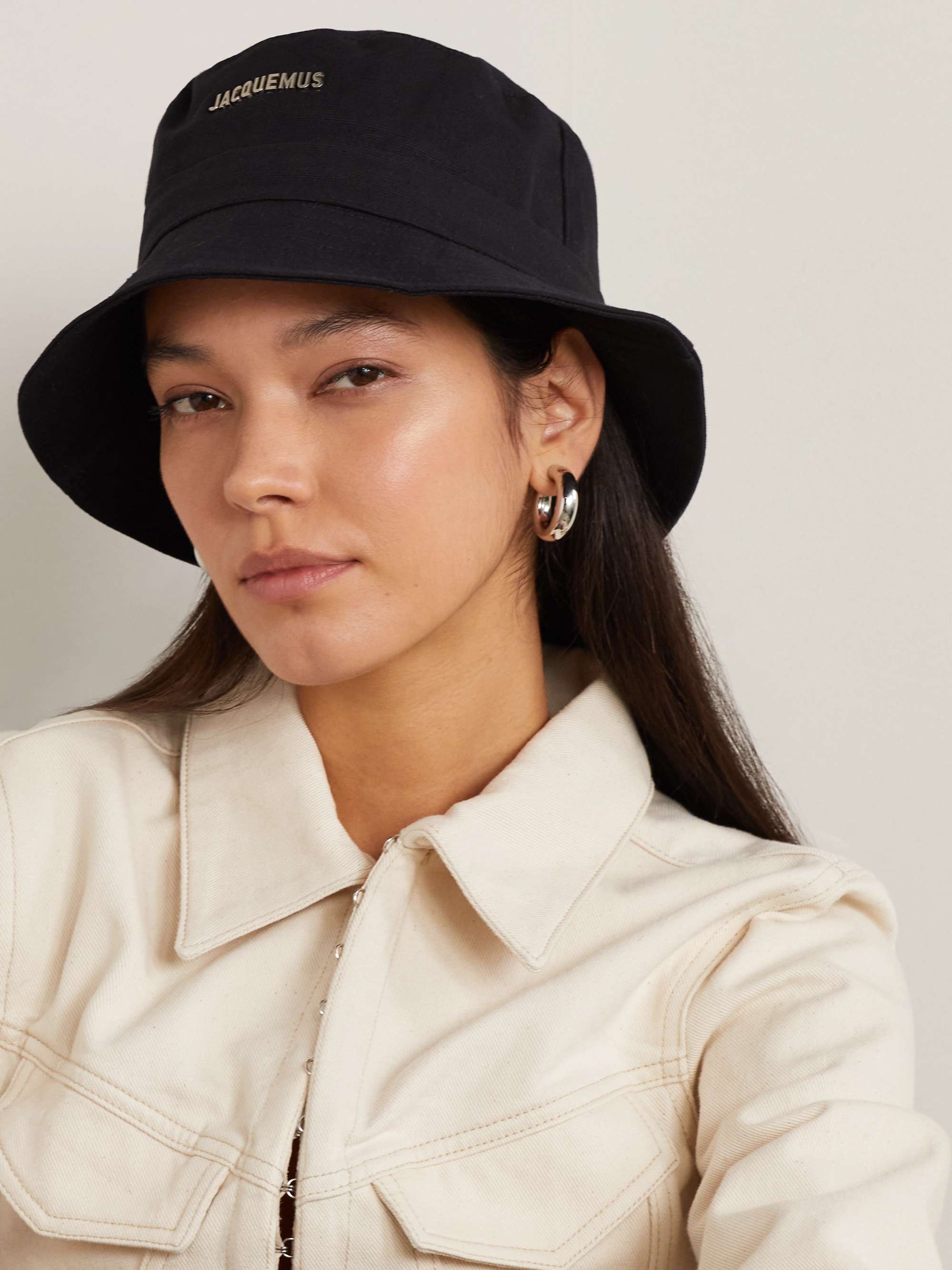 JACQUEMUS Le Bob embellished cotton-canvas bucket hat | NET-A-PORTER