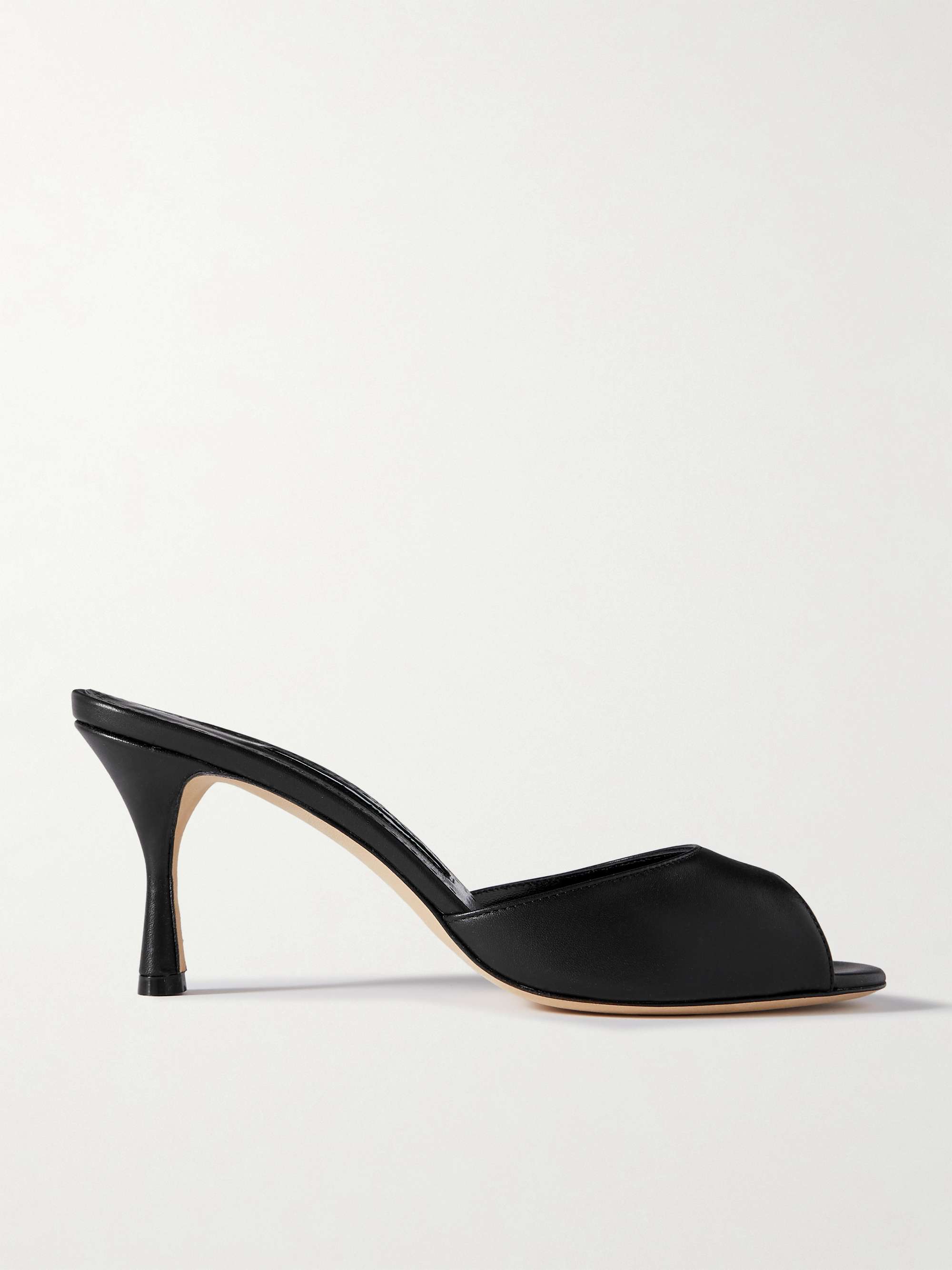 MANOLO BLAHNIK Jada 70 leather mules | NET-A-PORTER
