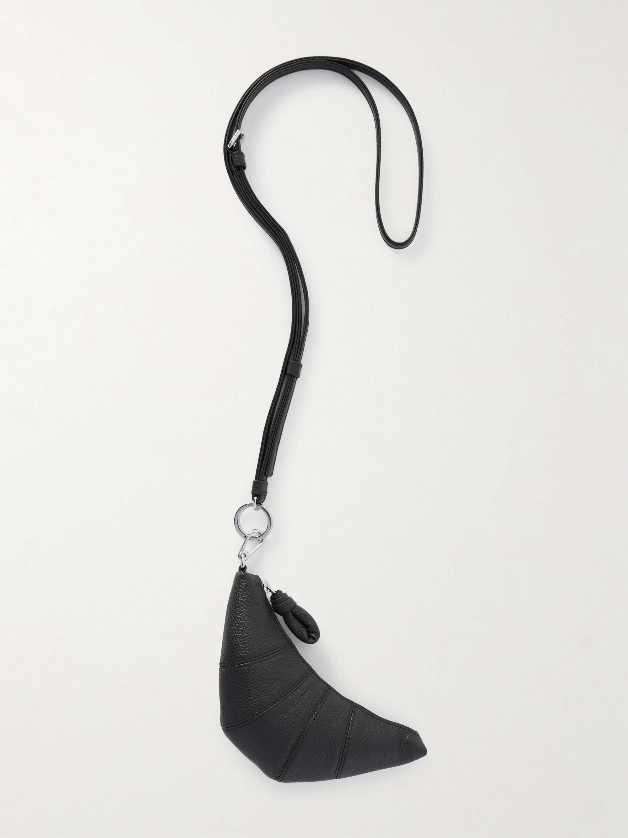 LEMAIRE Croissant textured-leather coin purse | NET-A-PORTER