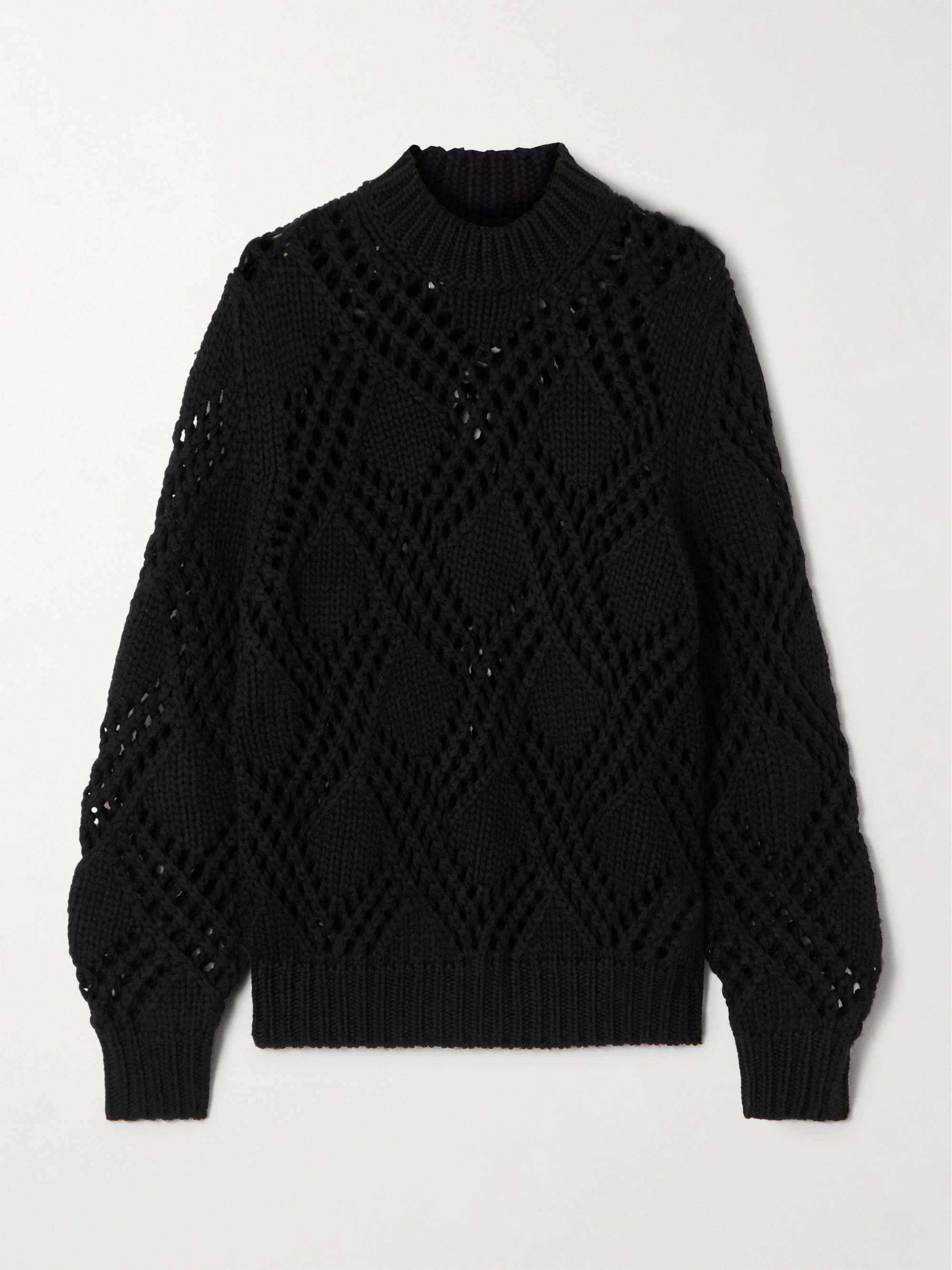 JIL SANDER Open-knit wool sweater | NET-A-PORTER