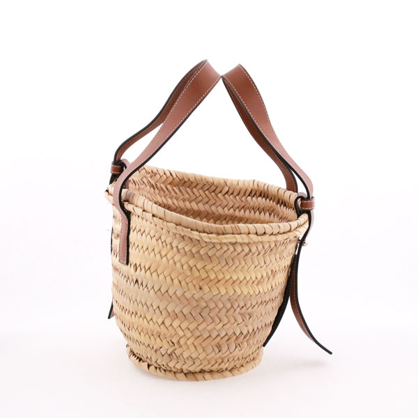 LOEWE ロエベ バスケットバッグ スモール ブラウン 中古(ホワイト