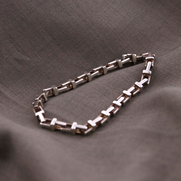 Tiffany&Co. ティファニー Tナロー チェーンブレス 中古 レディース