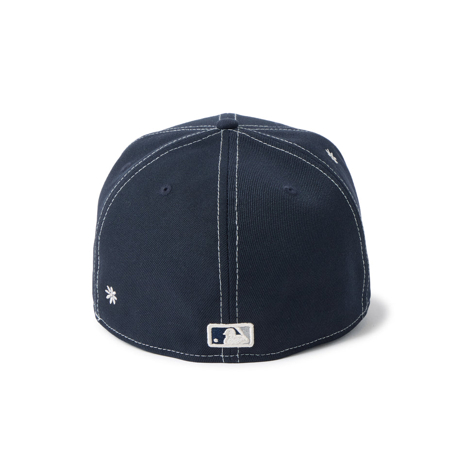 PC 59FIFTY Flower Embroidery ニューヨーク・ヤンキース ネイビー