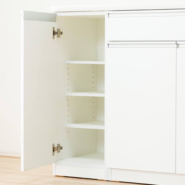 キッチンボード(レジューム 150TG-H WH/150TH-R WH) | ニトリネット