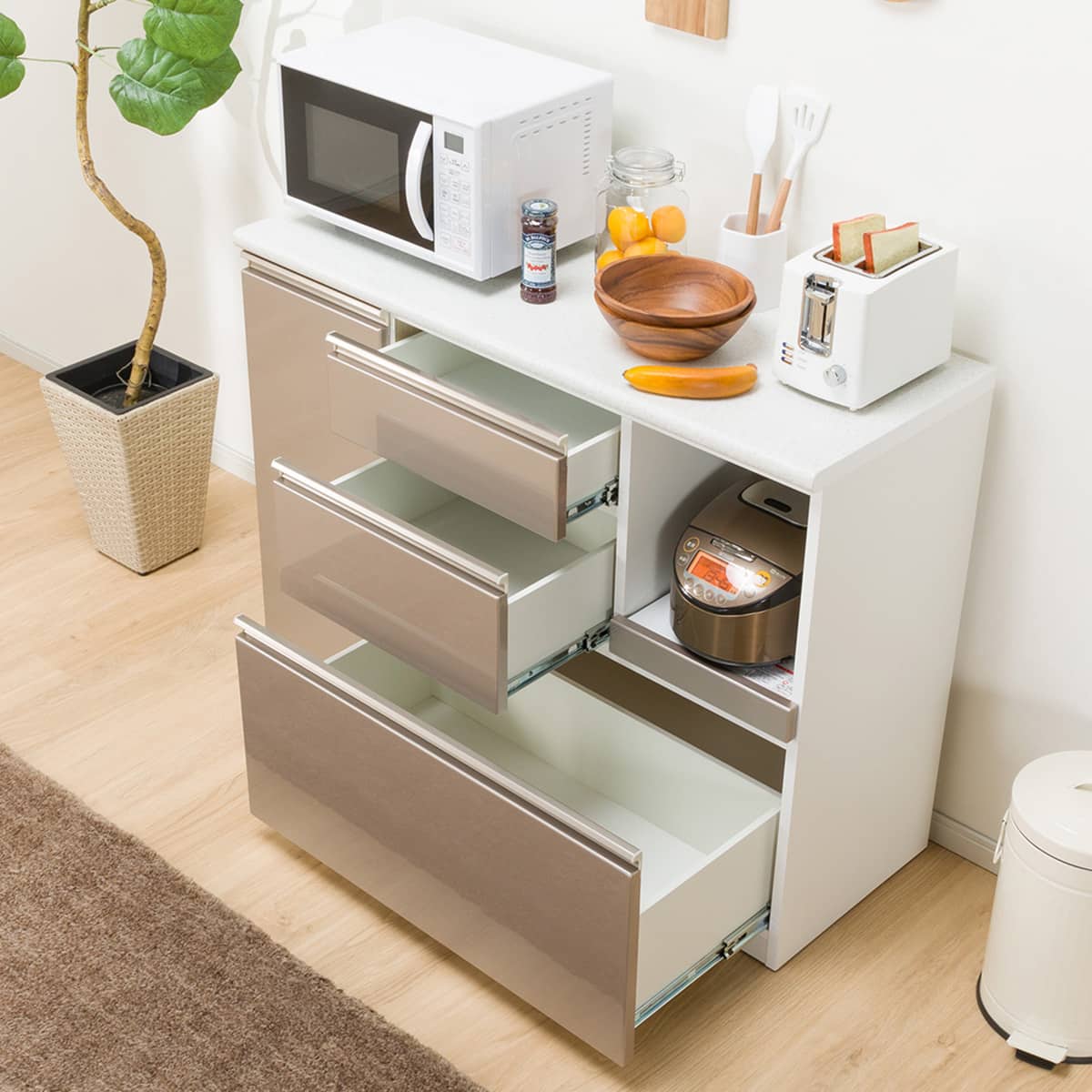 キッチンカウンター(アルミナ2 120CT SI) | ニトリネット【公式】 家具