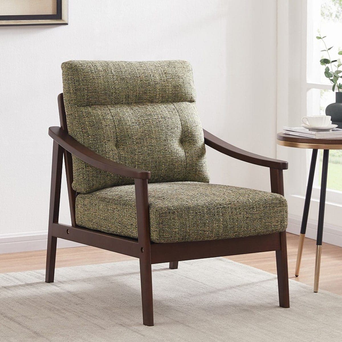 1人掛け北欧風ソファ 布張りタイプ (ZF1533 GR/BR) | ニトリネット