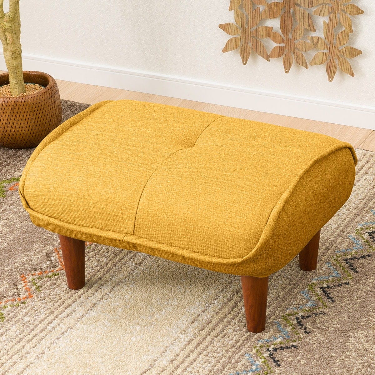 オットマンにもなるカジュアルスツール (YE) | ニトリネット【公式