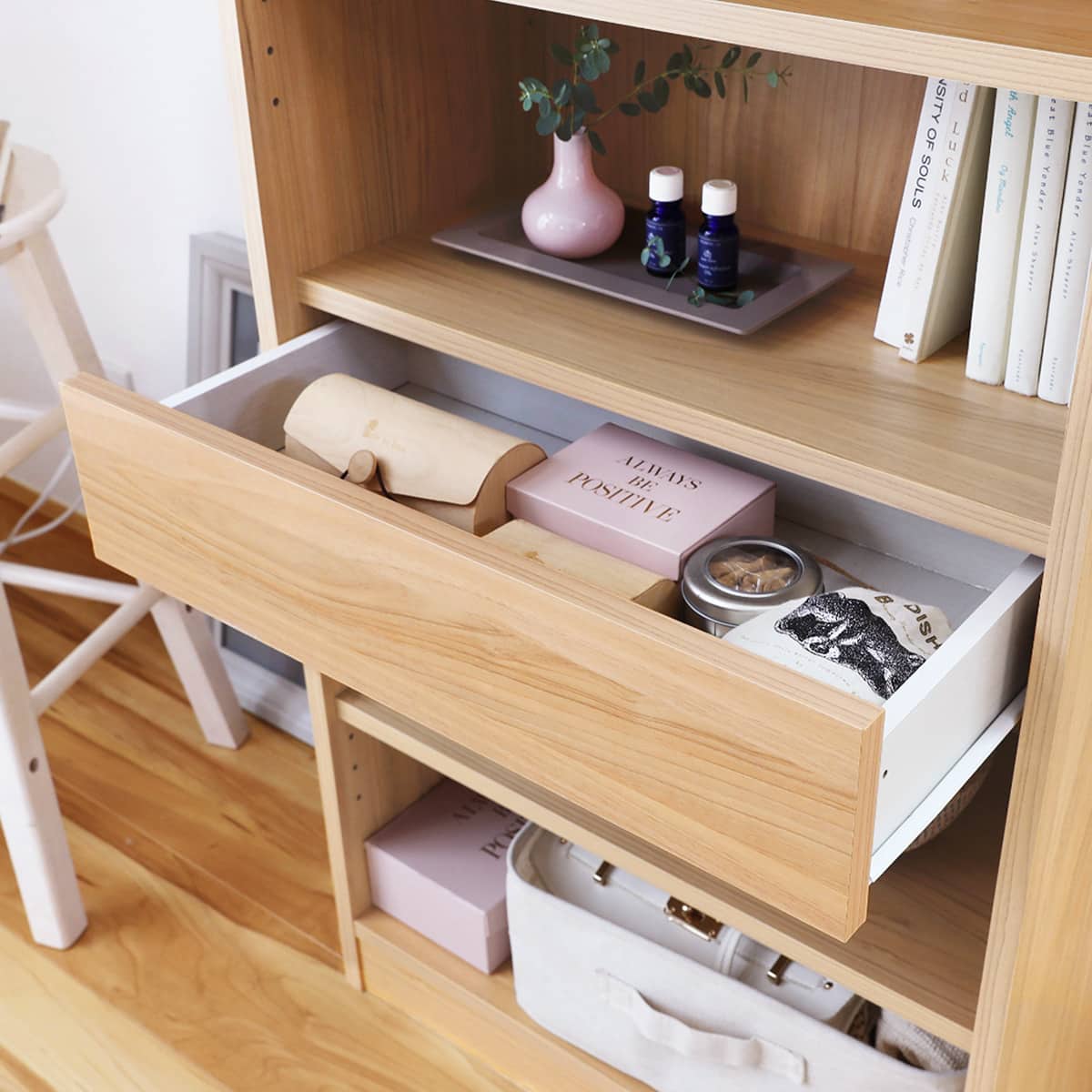 引き出し付きオープンラック (SO1 NA) | ニトリネット【公式】 家具