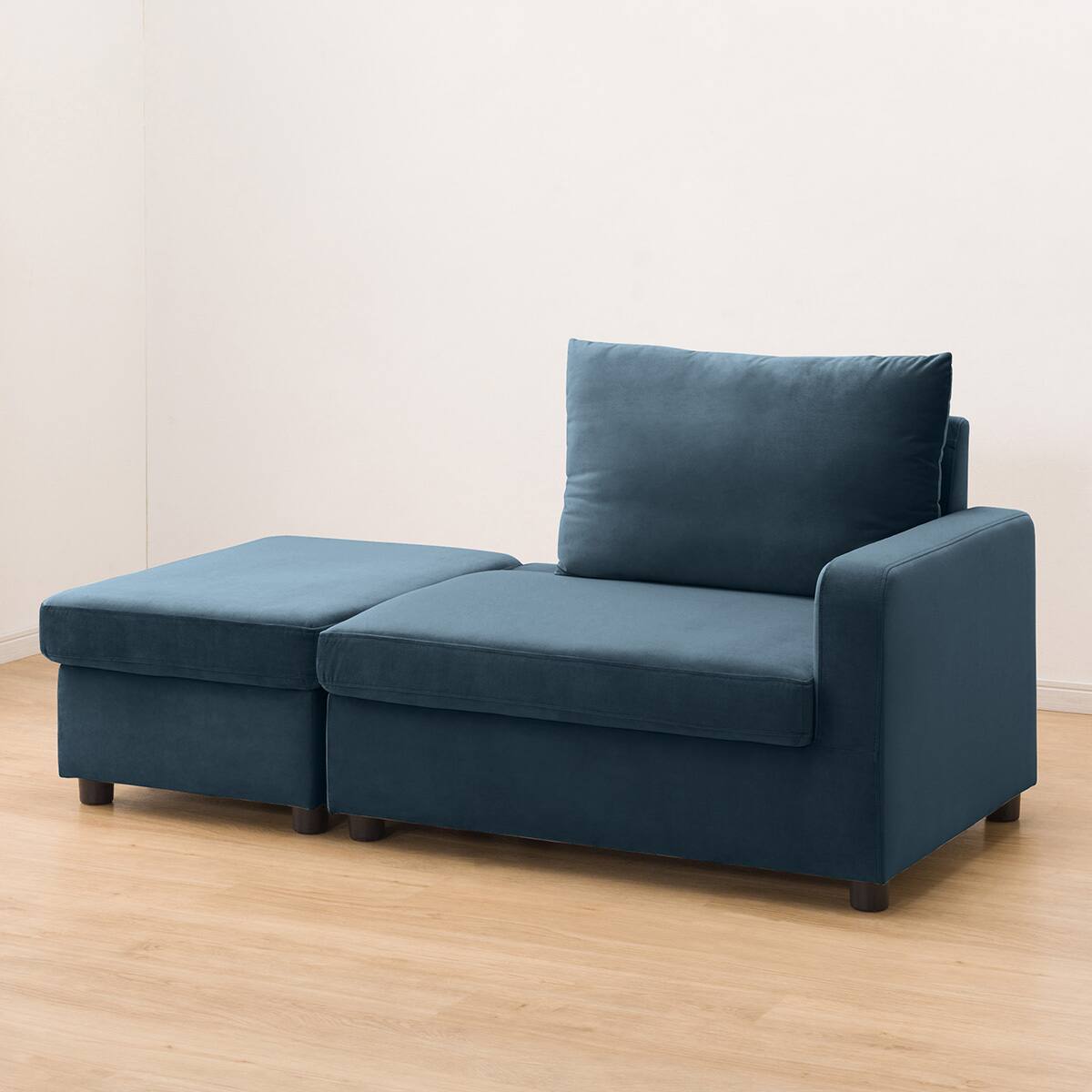 収納つきカウチソファ 布張りタイプ (GC2328 BL) | ニトリネット【公式