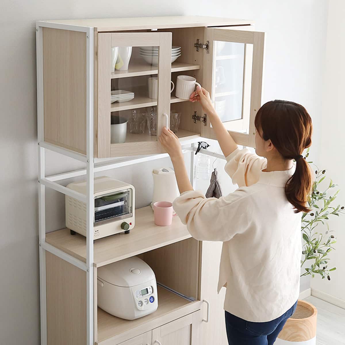 ナチュラルテイストのキッチンボード(WW) | ニトリネット【公式】 家具