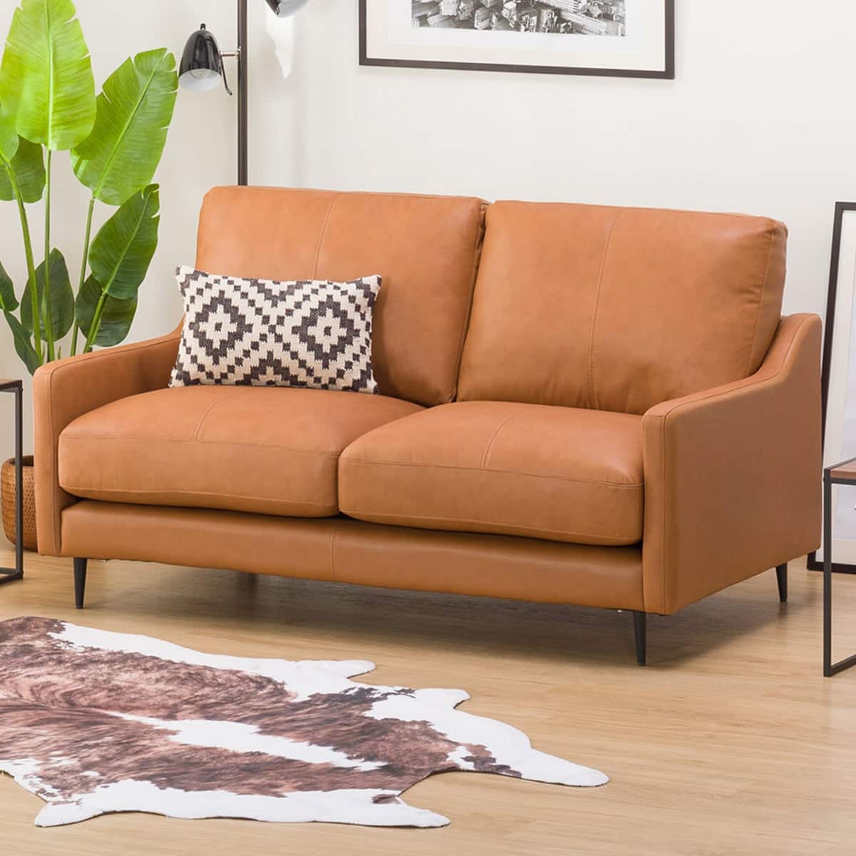 2人掛けソファ 本革(一部合成皮革)タイプ (ボルトン2 MBR) | ニトリ