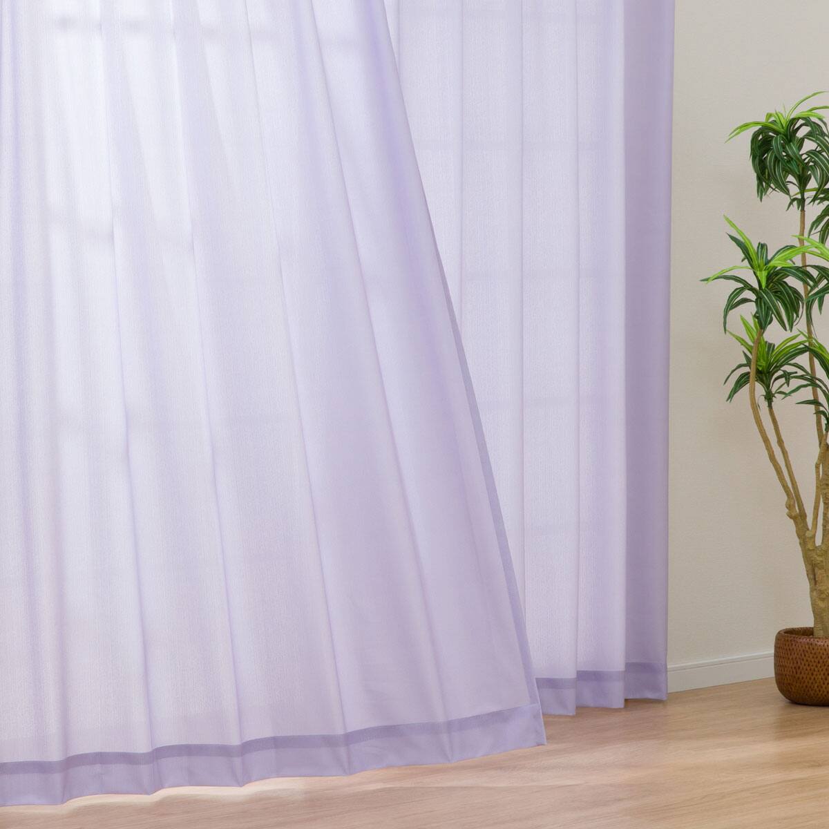 UVカット・保温・遮熱・156サイズレースカーテン (プリントカラー