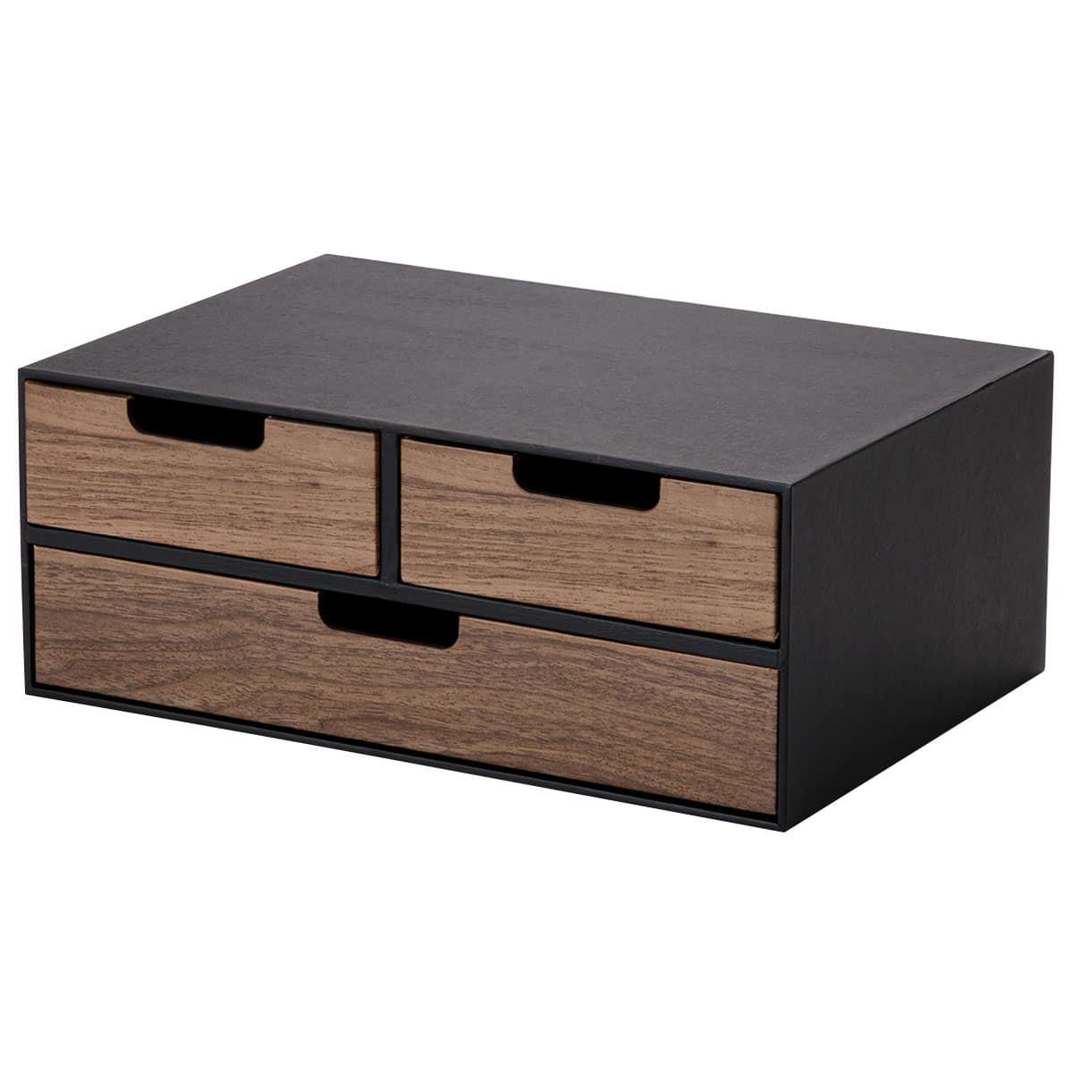 カラボにもぴったり入るA4サイズ引き出し2段 (NN01 ミドルブラウン