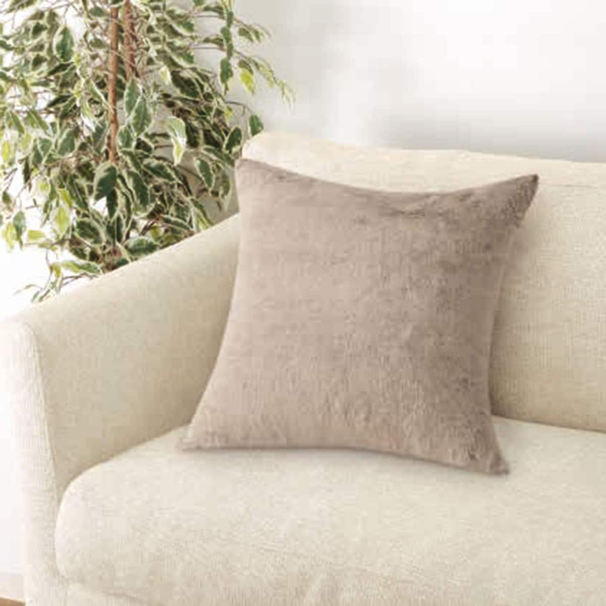 クッションカバー(ラビットタッチモカcSChq2) | ニトリネット【公式