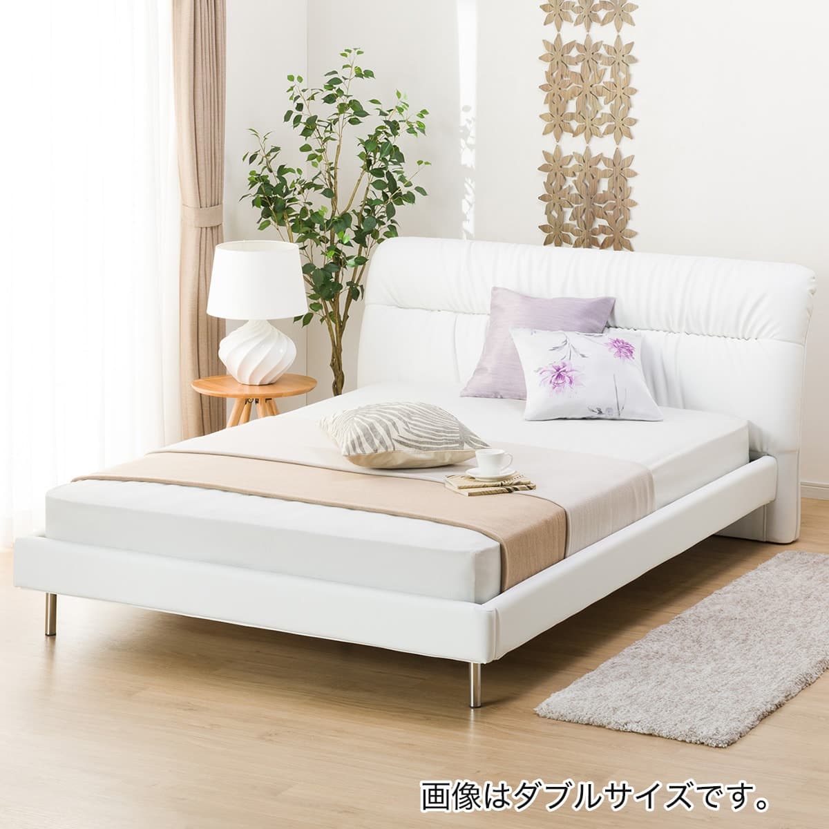 すのこクイーンベッドフレーム(サラス/WH) | ニトリネット【公式