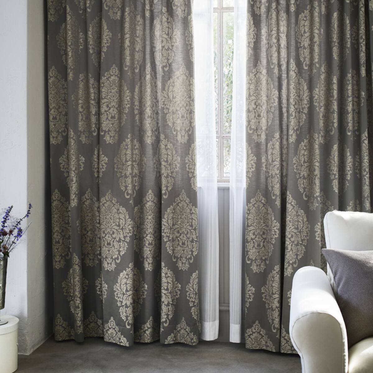 防炎オーダーレース ロラン 2倍ヒダ(幅-100/丈-140cm) | ニトリネット