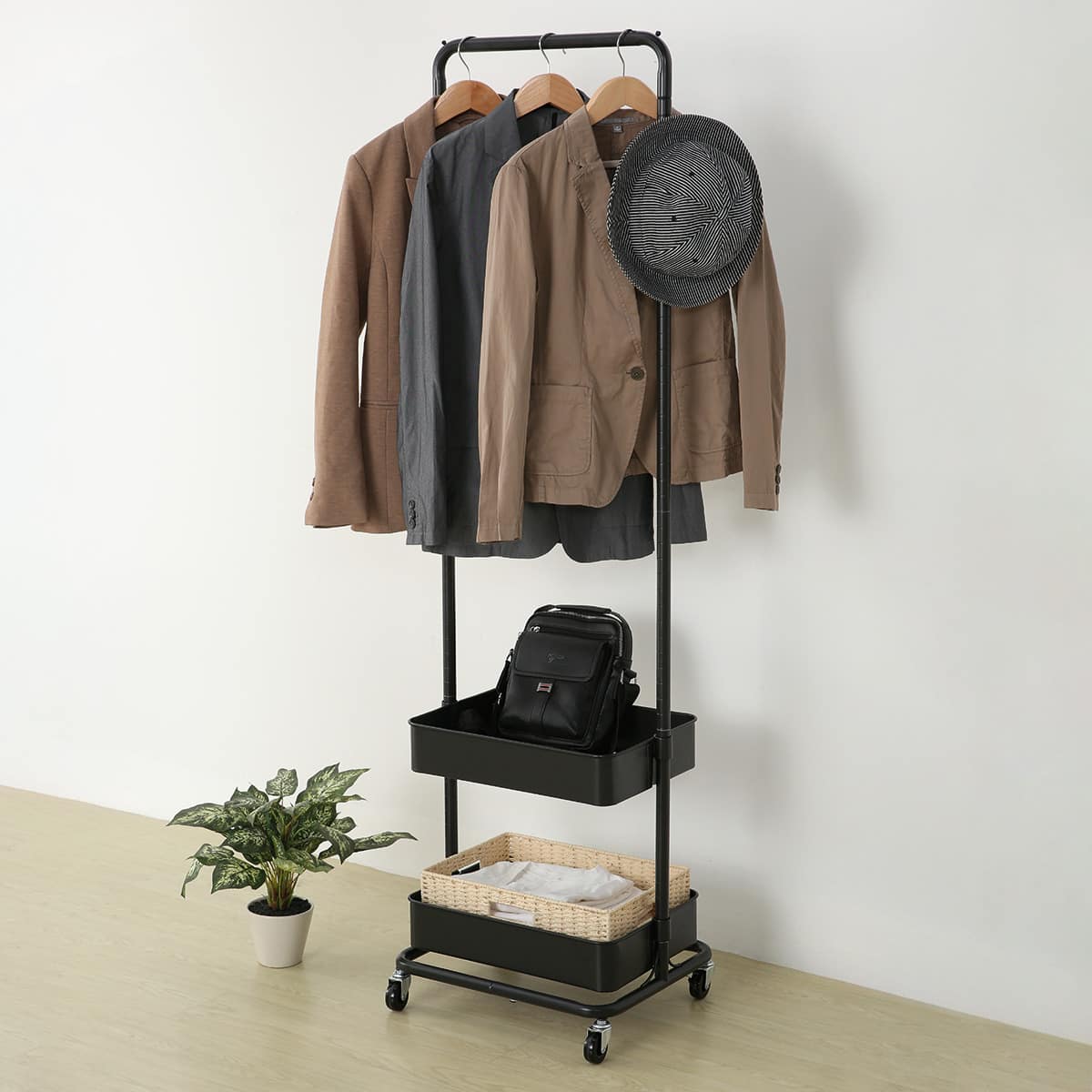 ワゴンハンガーラック(DX2s01 ブラック) | ニトリネット【公式】 家具