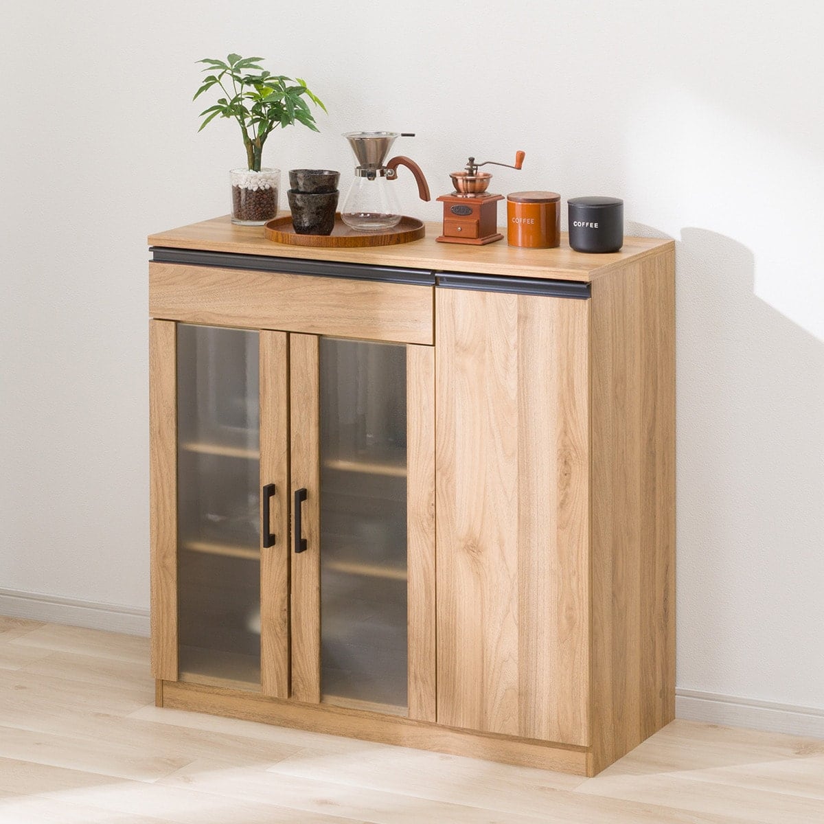 キャビネット(フォルムN SK9090D LBR） | ニトリネット【公式】 家具