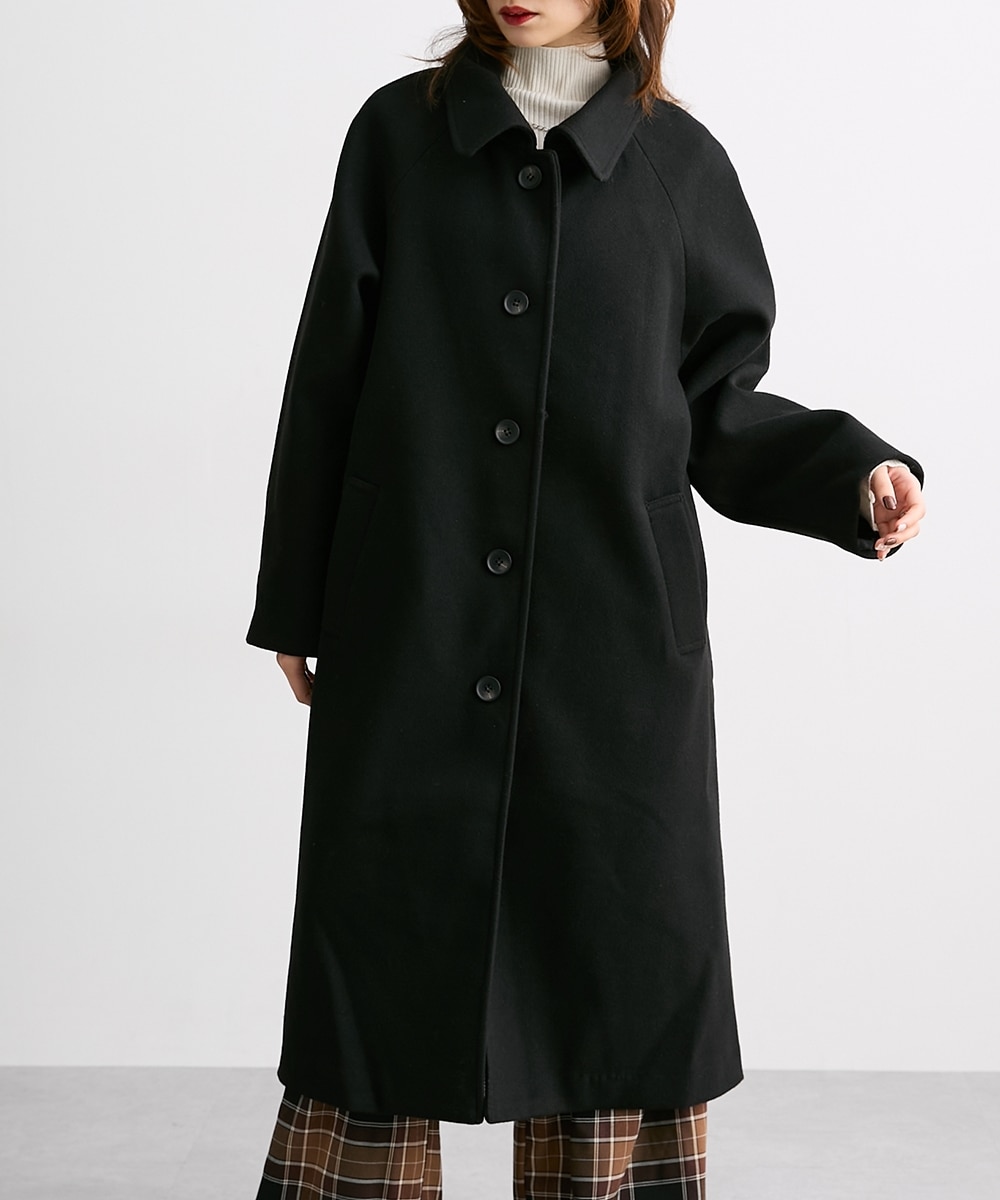 異素材バックキルティングロング丈コート［Soiunique］ 通販【ニッセン】