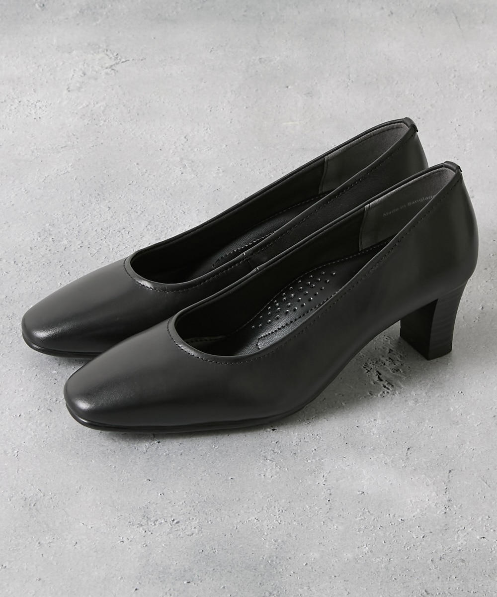 本革ブラックパンプス（5.5cmヒール） 通販【ニッセン】